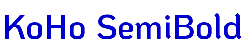 KoHo SemiBold шрифт